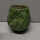 Sunddo Green Ceramic Vase, Large Round