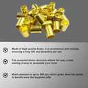25 PCS 7327 Hose Ferrules Brass Fitting, 0.625in ID x 1in Long Repair Ferrules for Air Hose, Acetylene Hose, Use with Crimper Tool Kit