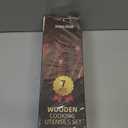 Kikcoin 7 PCS Durable Natural Teak Wooden Cooking Utensils Set, Non Toxic Wooden Spoons for Cooking, Wooden Utensil Set for Cooking with Comfort Grip, Nonstick & Easy to Clean Wood Kitchen Utensil Set