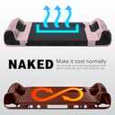Silicone Protective Shell Cover Skin Compatible with Steam Deck/Steam Deck OLED, Non-Slip Texture Handle Case for Steam Deck, Anti-Collision Cover with 4 Thumb Caps. (Pink)