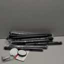 Tension Curtain Rod Extra Long Outdoor Curtain Rod Black Shower Curtain Rods No Drilling 31-168 In2.58-14FtAdjustable Spring Tension Rods Heavy Duty for Bathroom Patio Window Rust Proof