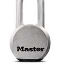 Master Lock Magnum Heavy Duty Solid Steel Silver Padlock with Key, Cut Resistant Gate Locks for Outdoor Fence or Shed, 14/32 x 2 x 15/16 Inches, M930XKADLH