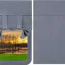 Door Window Shade Cover Privacy Screen Door Curtains for Rv Door Window Insulated Tie up Camper Window Shades for Travel Trailer Motor Home (Gray)
 26,2" X 74"