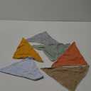 Muslin Baby Bibs,Soft Triangular Baby Bandana Drool Bibs for Baby Boy Girl,Solid Colors Bib for Drooling Teething (6 Pack-sunshine)