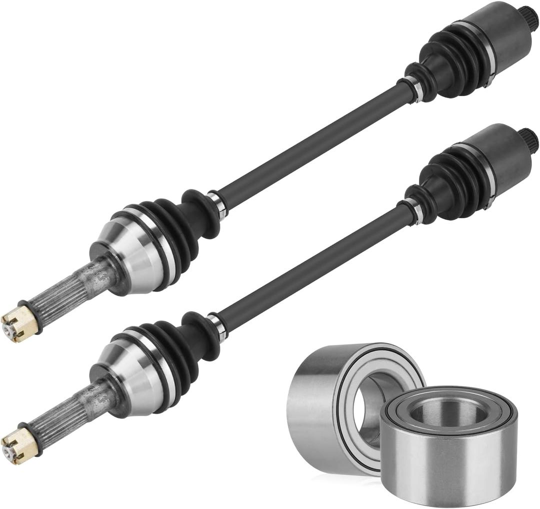 Youxmoto Rear Left/Right CV Axle & Wheel Bearing Kit Fit for Polaris Ranger 570 Full Size)/ 900 1000 XP EPS Crew 2013 2014 2015 2016 2017 2018, CV Axle Drive Half Shaft
