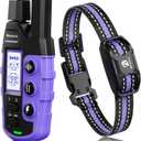Bousnic Dog Shock Collar - 3300Ft Training Collar with Remote for 5-120lbs Small Medium Large Dogs Rechargeable Waterproof e Collar with Beep (1-8), Shake (1-16), Safe Shock(1-99) Modes (Light Purple)