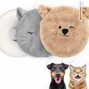 Microwavable Cat Heat Pad with 2 Covers, Pet Heating Pad for Kittens, Heated Pet Bed for Cats, Microwave Heating Pad for Pets