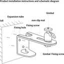 Wall Mount Projector Stand, Adjustable 360 Rotation, Suitable For Home Theater, Office, And Other Locations