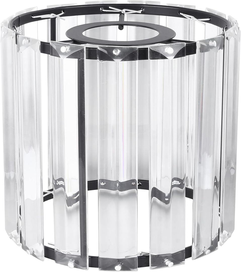 Crystal Ceiling Light Shade 5 Inch Iron Art Lampshade Cover for Wall Lamp Pendant Light Decorative Diffuse Lighting for Home Bedroom