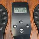 EMS Foot Massager for Neuropathy, Newly Red Light Therapy Foot Stimulator for Neuropathy Feet Nerve Electric NMES Feet Massager for Circulation and Pain Relief with 4 TENS Unit Muscle Stimulator Pads (Wood)