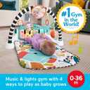 Fisher-Price Glow and Grow Kick & Play Piano Gym, Blue, Standard