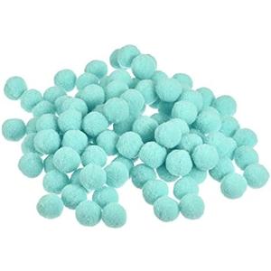 MECCANIXITY Pom Felt Balls Felting Fabric 1.5cm 15mm Light Green for Home Crafts Project DIY Pack of 100