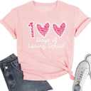 Cat Shirts for Women Butterfly Graphic Tops Dandelion T Shirt Womens Vacation T-Shirt Nature Lover Tee (Pink, L)