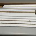 Furinno Ladder Display Shelf, 5-Tier, White (5 Tier, White)