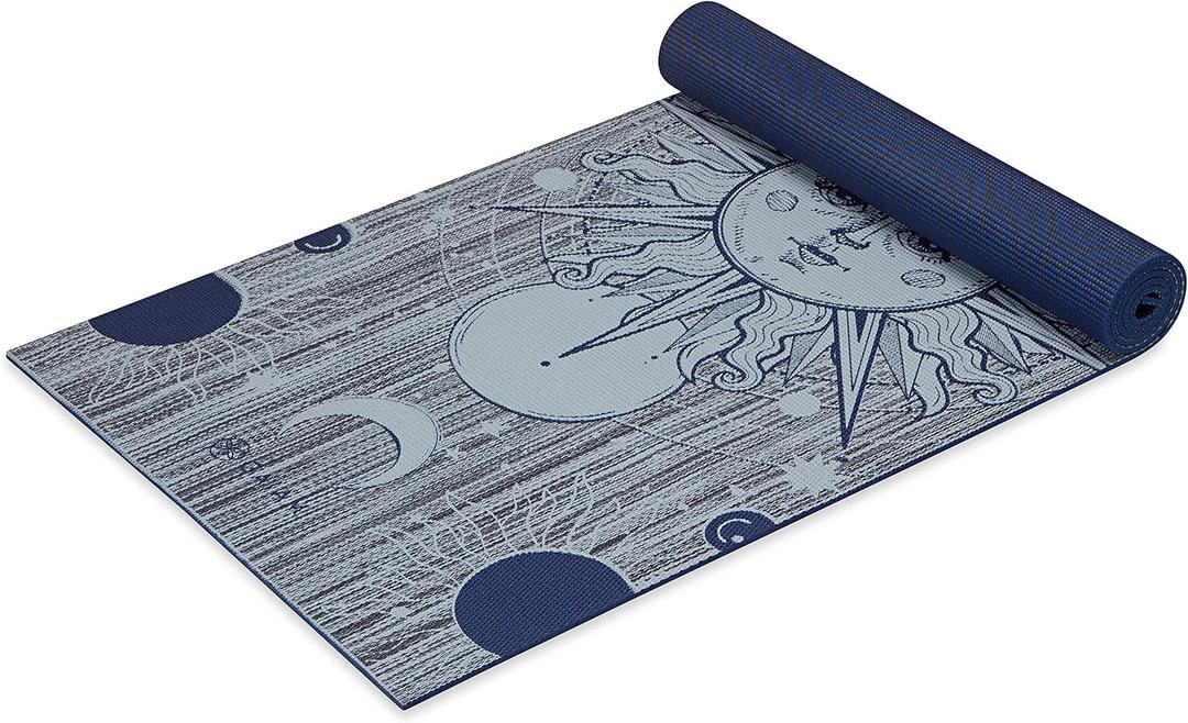 Gaiam Yoga Mat - Premium Print Reversible Extra Thick Non Slip Exercise & Fitness Mat for All Types of Yoga, Pilates & Floor Workouts