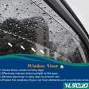 Window Visors Rain Guards fits 2022-2026 Nissan Pathfinder, Window Wind Deflectors Vent Shades Accessories, Out-Channel, Dark Smoke 4 Pcs, 2023 2024 2025