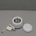 Ultrasonic Retainer Cleaner Machine 48kHz Denture and Aligner Cleaning Pod for Mouth Guards Night Guards Dental Trays Braces Toothbrushes Jewelry with 200ML Capacity (White)