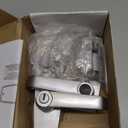 New Upgrade Mechanical Door Lock with Handle,Mechanical Push Button Lever Lock,Stainless Steel Mechanical Keyless Entry Door Lock with Key,Upgrade Adjustable Deadlatch 2-3/8'' and 2-3/4'' (Silver)