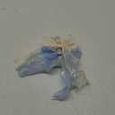 2Pcs Large Hair Bow Clips, Blue White Silk Yarn Ribbon Bow Hair Barrette for Women, Elegant Long Tail Bowknot French Hair Accessories for Wedding, Parties, Festivals