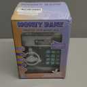 Electronic Password Piggy Bank Cash Coin Can Auto Scroll Paper Money Saving Box Toy for 6 7 8 9 10 11 12 Years Old Kids Gifts (Silvery)