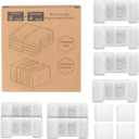 Cat Water Fountain Replacement Filters, 8 Pack Replacement Filters & 4 Pack Replacement Sponges Set for 2.2L/74oz Automatic Stainless Steel Pet Fountain Ultra Quiet