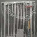 keny 29"-42.5" Baby Gate for Stairs, Auto Close Safety Dog Gate, Pressure Mounted Easy Walk Through Pet Gate for Doorways, Durable Stair Gate, 30" Tall, White