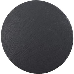 Round Slate Cheese Board Black Platter Tray Cutting Board 12 * 12IN