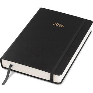 Wykeham's Executive 2026 Daily Journal Planner US Public Holidays (Black, 8.5"5.5")