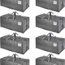 VENO 8 Pack Heavy Duty Moving Bags with Backpack Straps, Zippers & Handles, Extra Large Packing Bags for College Dorm Essentials, Moving Supplies Alternative to Cardboard Moving Boxes