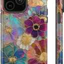Generic Case Compatible with iPhone 11,Luxuriously Blooming Flowers Phone Women,Dual-Layer 11