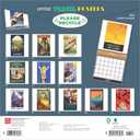Vintage Travel Posters | 2025 12 x 24 Inch Monthly Square Wall Calendar | Plastic-Free | BrownTrout | Art Railways Illustrations