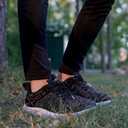 Pairduck Slip-On Wide Width Women's Walking Shoes for Daily Strolls (Black)