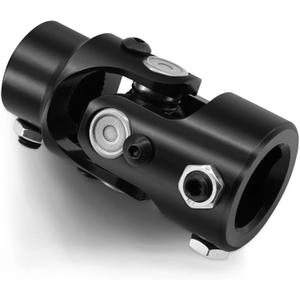 1" DD X 3/4" 30 Spline Steering Shaft Universal Joint Coupling Single U-Joint Coupler 1" DD to 3/4"-30 Spline Shaft Joint 35 Max Working Angle (Black)