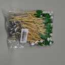 Aodaer 200 Pieces Golf Cocktail Picks for Appetizers 4.7 Inch Golf Themed Decorative End Fruit Toothpicks Skewers Bamboo Cocktail Picks for Sports Catered Events Buffet Party Supplies, Green