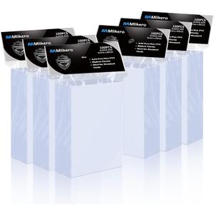 Mlikero 600 Count Card Sleeves, Clear Soft Trading Card Sleeves, Polypropylene (PP), Fit for MTG, TCG, Baseball, Football, Game Cards