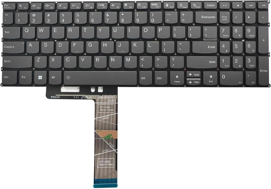 Replacement Keyboard for Lenovo ideapad 1-15IAU7 1-15IGL7 1-15IJL7 1-15IRU7 1-15ALC7 1-15AMN7 1-15ADA7,3-15ITL6 3-15ADA6 3-15ALC6,5-15ITL05 5-15IIL05 5-15ARE05 15ALC05 Series Laptop (With Backlit)