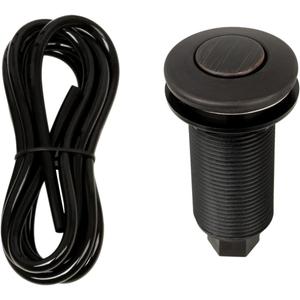 Akicon Garbage Disposal Air Switch with Hose, Sink Top Push Button Replacement for Waste Disposal Outlet (Oil Rubbed Bronze)
