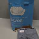 SAVORI Set of 2 Down and Feather Throw Pillow Inserts 28x28 Soft Fluffy Pillow Inserts with 100% Down-Proof Cotton Cover, Decorative Square Cushion Inner for Sofa Couch Bed-White