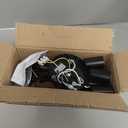 Black Sputnik Chandelier 6 Light, 22" Mid Century Modern Ceiling Light Fixture, Industrial Semi Flush Mount for Dining Room Bedroom Kitchen, E26 Base