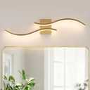 Bathroom Vanity Light Fixture, 31.5W 5CCT Dimmable Modern Led Bathroom Light Fixtures Over Mirror,Gold LED Vanity Lighting Bar for Bathrooms (Gold, 31.5inch)