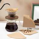 3 x ANTETOK Disposable Coffee Filters - 100 Count Cone Coffee Filters #2,Unbleached Natural Coffee Paper Filters 2-6 Cup,Compatible with Pour Over Coffee Maker