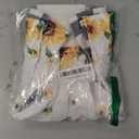 Sratte 4 Pcs Sunflower Hanging Kitchen Towels Hand Towels with Hanging Loop Summer Buffalo Plaid Gnomes Sunshine Dish Towels Bath Absorbent Oven Stove Wash Cloth for Home Decorative Housewarming Gift (Yellow)