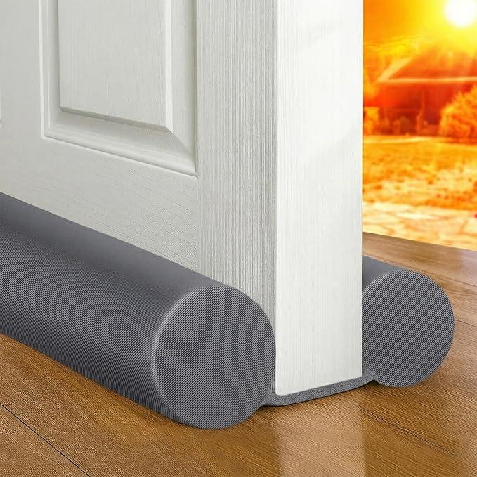 MAXTID Under Door Draft Stopper 36 Inches Black Door Bottom Seal Strip Weather Draft Guard for Bottom of Doors Gap Filler Interior Door Sweep