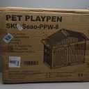 Pet Playpen with Door Dog Playpen Foldable Puppy Playpen for Puppies and Small Dogs 8-Panels Easy Assemble Easy Storing for Indoor and Outdoor (8 Panels)