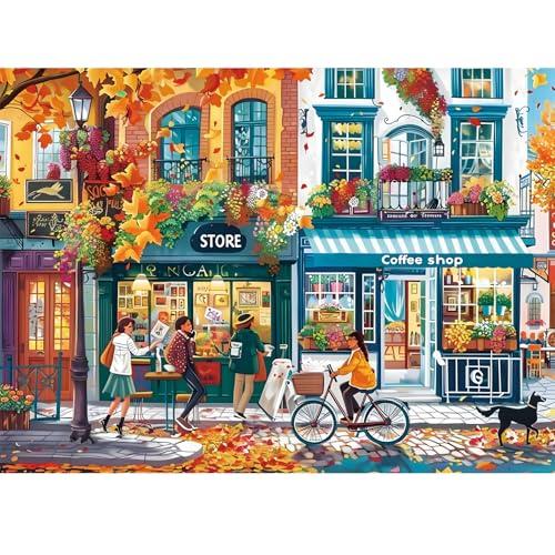 500 Piece Puzzle for Adult,Romantic Time Jigsaw Puzzle with Letters on Back,Interlock Perfectly No Dust,Perfect for Seasonal Vibes,Home Decor Birthday Party Gift for Men Women Elders Seniors,20.5*15In