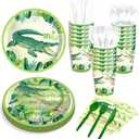 116 Ps Crocodile Party Supplies 16 Guests Crocodile Party Decorations Including Crocodiles Partys Paper Plates Dinner Plates Napkins Cups Set