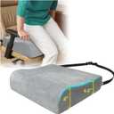 Adult Booster Seat Chair Riser Cushion for Elderly Adult, Extra Thick & Large Office Chair Wheelchair Pads, Height Lift Foam for Heavy Short People Back Tailbone Sciatica Pressure Relief