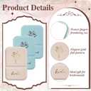 8 x Novabright 8 Pack Bridesmaid Proposal Compact Mirrors, Floral Engraved Folding Makeup Pocket Mirror Set for Women, Bridal Shower Bachelorette Party Wedding Favors Gifts(Blue, White)