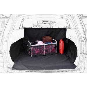 Pet Dog Trunk Cargo Liner - Oxford Car SUV Seat Cover - Waterproof Floor Mat for Dogs Cats - Washable Dog Accessories (Large (Pack of 1), Black)
