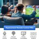 Replacement Firestick Remote Control Fit for Fire Smart TV Stick Lite/4K/4K MAX/4K Plus/HD, Smart TV 3rd Gen/TV Cube(1st/2nd/3rd Gen)/TVs Stick(2nd/3rd Gen) with Voice Controller Green hulu Button